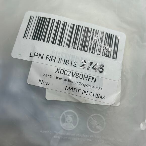 Zaful Women's Strapless Bandeau High Waist Two Piece Swimsuit Green 2XL NWOT - Picture 11 of 11